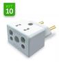 Imagem de Kit 05 Und Adaptador Bob Esponja De Tomada 10a / 20a 250v T