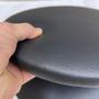 Imagem de Kit 06 Assentos Redondo Banqueta Cadeira Estofados Poltronas H02 Corano Preto 39 cm - Lyam Decor