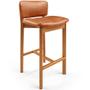Imagem de Kit 06 Banquetas Alta Para Cozinha Sala de Jantar Bar Dara L02 material sintético Camel - Lyam Decor
