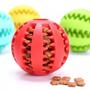 Imagem de Kit 06 Bola Porta Petisco Cães Pet Brinquedo Interativo 5Cm