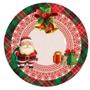 Imagem de Kit 06 Capas Supla Redondo Natal Decora Sousplat Mesa Posta