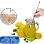 Imagem de Kit 06 Colher Para Suco Bailarina em Inox Barman Drinks Caipirinha Colher Grande Para Jarras