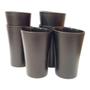 Imagem de Kit 06 Copos Plastico Duro Resistente Bebidas 400ml Preto