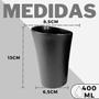 Imagem de Kit 06 Copos Plastico Duro Resistente Bebidas 400ml Vermelho