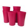 Imagem de Kit 06 Copos Plastico Duro Resistente Bebidas 400Ml Vermelho