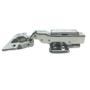 Imagem de Kit 06 Dobradiça Curva Inox Amortecedor Click Móveis Portas