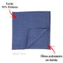 Imagem de KIT 06 Guardanapo de Tecido 40 x 40cm Mellange Azul Bebê - Acabamento Bainha - Várias Cores e Estampas