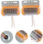 Imagem de Kit 06 Lanterna Lateral Led Laranja 12V - DQKL-13