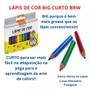 Imagem de KIT 06 Lápis de Cor Big Curto Triangular 12 Cores - BRW