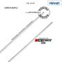Imagem de Kit 06 Pçs Espeto Churrasco Misto Aço Inox Duplo + Chato largo + Chato Estreito 75 Cm Cabo Madeira Revestido Alumínio