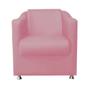 Imagem de Kit 06 Poltrona Cadeira Decorativa Tilla   Para Sala de Estar Recepção Escritório Suede Rose - Damaffê Móveis