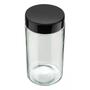 Imagem de Kit 06 Pote 1,6L Recipiente Vidro Redondo Invicta Preto