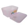 Imagem de Kit 06 Pote Plastico Gull Válvula Translucido 1400Ml Rosa