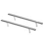 Imagem de Kit 06 Puxadores Haste Inox Polido Redondo 128mm  Armários