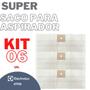Imagem de Kit 06 Saco Aspirador Electrolux GT12i Inox 1500 Descartável