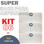 Imagem de Kit 06 Saco P/Aspirador de Pó Wap Turbo 1600 Descartável