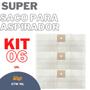 Imagem de Kit 06 Sacos Aspirador De Pó Wap GTW 10 Refil Descartável