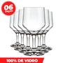 Imagem de Kit 06 Taças de Vidro 300ml Vinho Restaurante Cozinha - Nadir