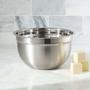 Imagem de Kit 06 Tigela Mixing Bowl em Aço Inoxidável Profissional Fundo Multiuso 22 x 12 cm Gourmet