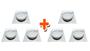 Imagem de Kit 06 un ralo click quadrado 15x15