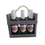 Imagem de Kit 06 Unid. Stella Artois Long Neck 330ML + Mini Engradado Madeira