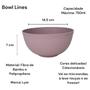 Imagem de Kit 08 Bowl Tigela Cumbuca 750ml Bambu Polipropileno Lyor