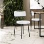Imagem de Kit 08 Cadeiras Decorativas Estofada Para Sala De Jantar Barcelona L02 Facto Branco - Lyam Decor