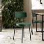 Imagem de Kit 08 Cadeiras Decorativas Para Sala De Jantar Barcelona L02 material sintético Verde Musgo - Lyam Decor