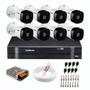 Imagem de Kit 08 Câmeras Intelbras VHL 1220 B G2 HDCVI LITE DVR Intelbras MHDX 1308 Multi HD 8 Canais 1080p