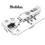 Imagem de Kit 08 Dobradiças Amortecedor Click Slow 35mm Móveis Portas