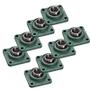 Imagem de Kit 08 Mancal Quadrado Com Rolamento Ucf24 20Mm