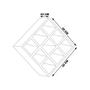 Imagem de Kit 08 Nichos Porta Toalhas 09 Lugares 40x40cm Branco G01 - Gran Belo