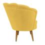 Imagem de Kit 08 Poltrona Cadeira Pétala de Flor Plus Luxo Confort Suede Amarelo - Ahazzo Móveis