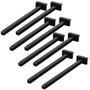 Imagem de KIT 08 Suportes Haste De Refletor Led Parede Fachada Banner Base L Curva 100 Cm
