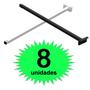 Imagem de KIT 08 Suportes Haste De Refletor Led Parede Fachada Banner Base L Curva 40 Cm