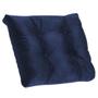 Imagem de Kit 09 Almofada Para Poltrona Costela com Enchimento Tecido Sintético Azul Marinho - Ahazzo Móveis