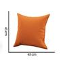 Imagem de Kit 09 Almofadas Decorativa Quadrada Lih 45x45cm Cheia com Enchimento material sintético Laranja - Ahazzo Móveis