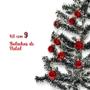 Imagem de Kit 09 Bolas De Natal De Enfeite Tamanho Padrão 6Cm Vermelha