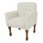 Imagem de Kit 09 Poltrona Cadeira Decorativa  Mona Luxo com Strass Sala de Estar Recepção Escritório material sintético Bege - Damaffê Móveis