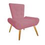 Imagem de Kit 09 Poltrona Cadeira Decorativa  Opala Sala de Estar Recepção Escritório material sintético Rosa Bebê - KDAcanto Móveis