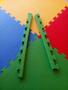 Imagem de Kit 09 Tatames Tapetes EVA 50x50x1cm 10mm Infantil Bebê Academia Ginástica