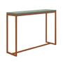 Imagem de Kit 1 Banqueta Liz + 1 Mesa Bancada Mavie 150cm Industrial Ferro Bronze MDF Verde Oliva - Ahazzo Móveis