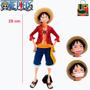 Imagem de Kit 1 Boneco Luffy com 3 Rostos 28cm + 1 Pulseira