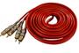 Imagem de Kit 1 Cabo Rca 5m + 2 Cabos Y 2 Macho 1 Fem TRIPLA BLINDAGEM