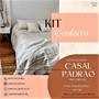 Imagem de Kit 1 Capa Colchão Casal C/ Elástico + 2 Capas Travesseiros