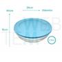 Imagem de Kit 1 Centro de Mesa Fruteira de Vidro Espiral e 2 Potes Tigela de Vidro Espiral 3L Vitazza: Para Servir, Armazenar Alimentos, Mesa Posta