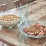 Imagem de Kit 1 Centro de Mesa Fruteira de Vidro Espiral e 2 Potes Tigela de Vidro Espiral 3L Vitazza: Para Servir, Armazenar Alimentos, Mesa Posta