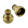 Imagem de Kit 1 Conector Engate Ráp Latão 3/4" +1 Engate Rápido 1/2"