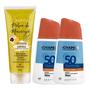 Imagem de Kit 1 Esfoliante Corporal Soft Star Belle + 2 Protetor Solar Nova Pele 50 FPS