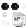 Imagem de Kit 1 Fio Balloon Amigo - Pingouin + Olhos pretos com trava de segurança 10 mm - Círculo